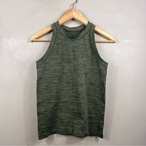 lululemon athletica Olive Green Ribbed Tank